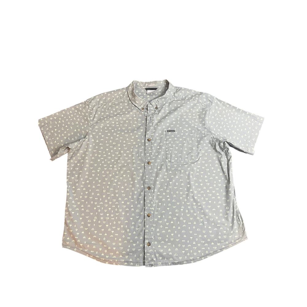 Columbia Camping Regular Fit Button Up all Over Print Shirt